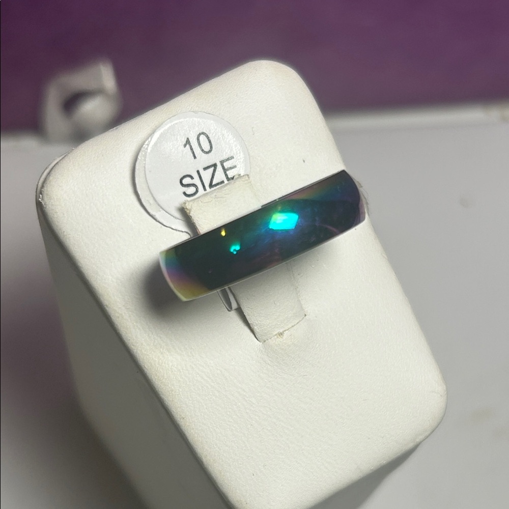 Iridescent AB Ring